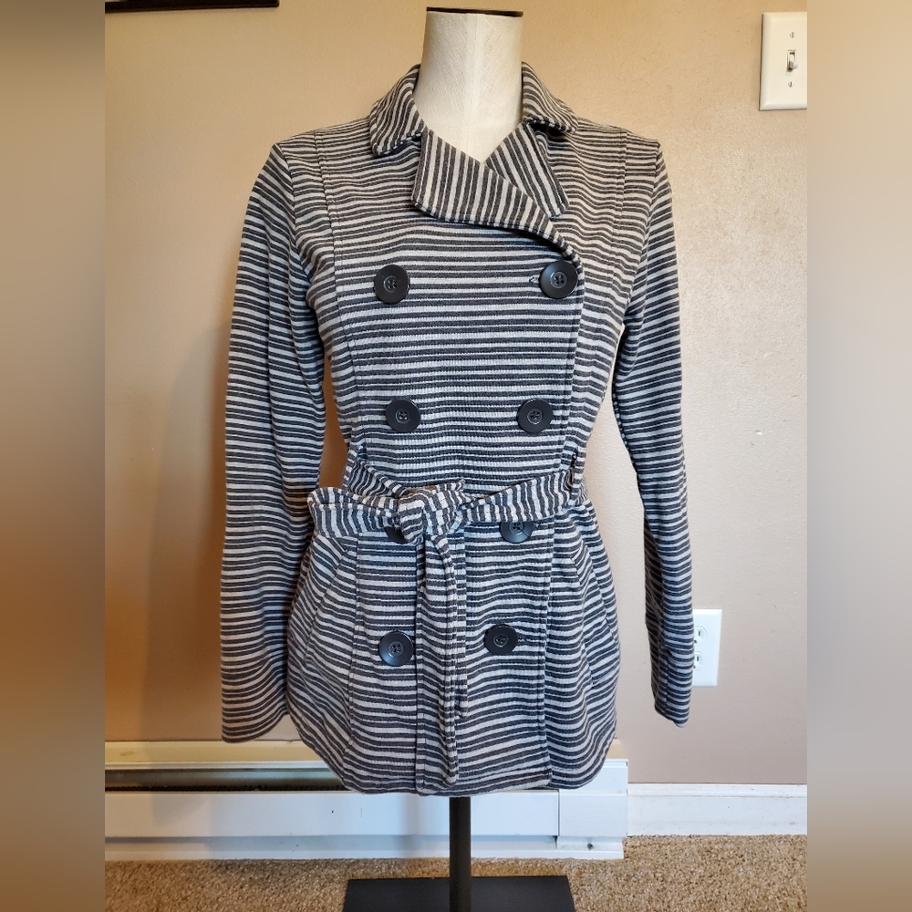 Gray striped lightweight Merona jacket